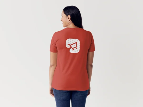 Ladies Red Tee - Image 5