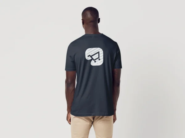 Mens Black Tee - Image 6